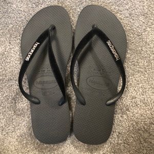 Havaianas Black Slim Velvet Flip Flop